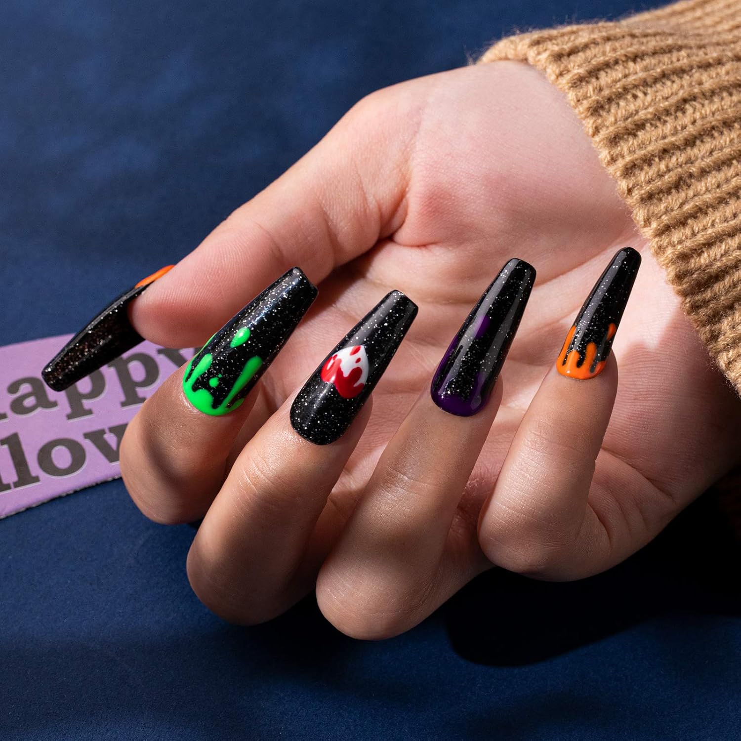 Beetles Gel Polish Set, Pumpkin Spice Yellow Gel Nail Polish Red Orange Glitter Nail Polish Kit Soak Off Nail Lamp Cured, 7.3ml Each Bottle for Nail Art: Arts, Crafts & Sewing