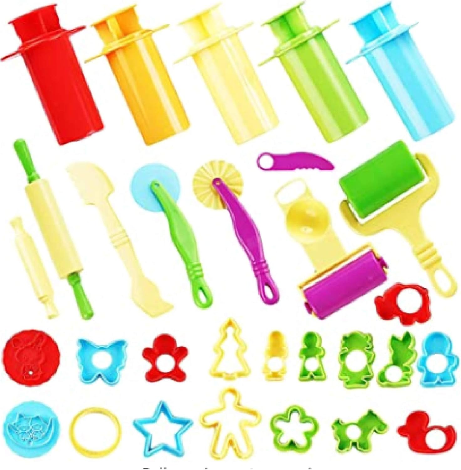 THE TWIDDLERS 30 Pack Playdough Tools and Cutters Clay Dough Tools