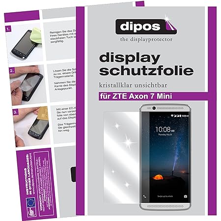 dipos I 6X Schutzfolie klar passend für ZTE Axon 7 Mini Folie Displayschutzfolie