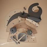 Mushie Silicone Placemat for Kids Non-Slip 48 x 23 cm Whales view 6