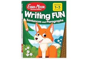Evan-Moor Writing FUN Sentences and Paragraphs: Grades 1-3, Writing Basics for Kids, Practice, Subject and Predicate, Topic S