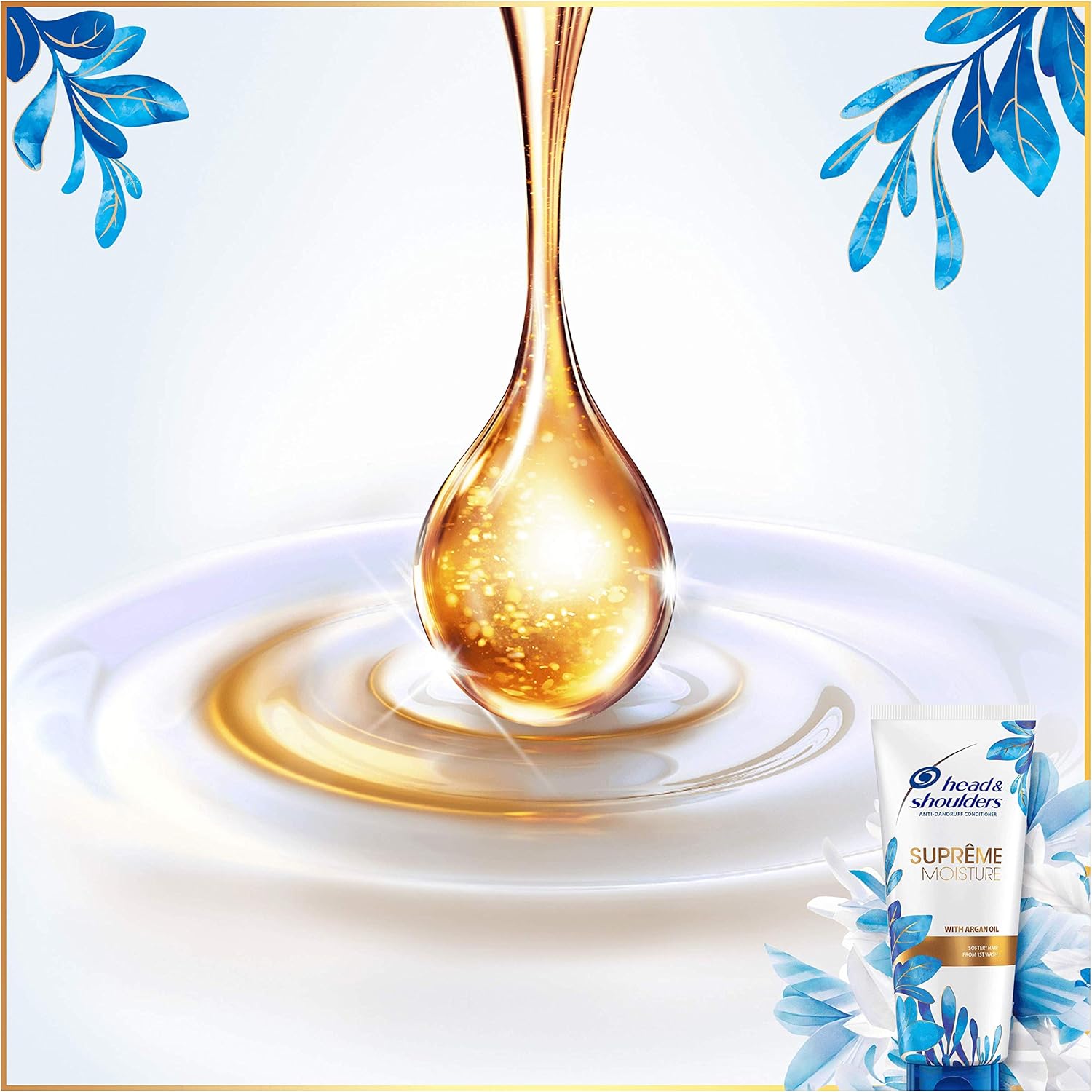 Head & Shoulders Suprême Anti-Dandruff Conditioner with Argan Oil for Skin and Hair with Sublimating Ingredients, 220 ml - Image 5
