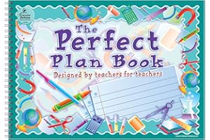Carson Dellosa The Perfect Lesson Plan Book, Undated 9.5" x 13" Spiral Bound Teacher Planner With Seating Charts, School Supplies for Classroom Organization