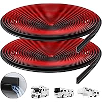 40FT RV J-Shape Rain Gutter,Self-Adhesive RV Rain Gutter Drip Rail for Water Control,Flexible RV Trim Molding for Cars,Trucks