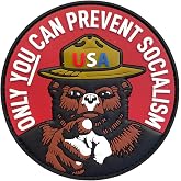 Jestik PVC Patch, Funny Patches, Humorous Tactical Morale Patch with Hook and Loop Fastener, Cute Patches for Backpacks, Military Uniforms, Jeans, Jackets, Vests, Hats &amp; More - Smokey Bear Only You