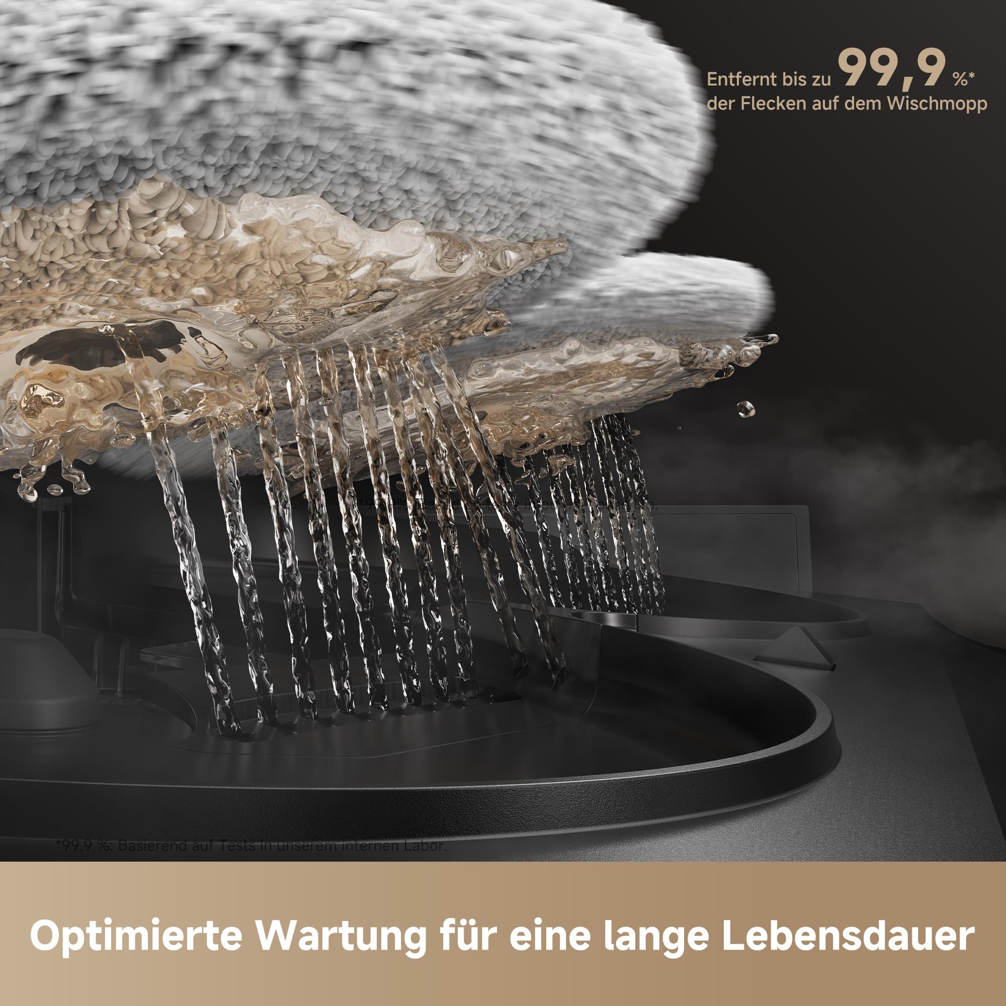 Mova V50 Ultra Complete Saugroboter mit Wischfunktion 24.000 Pa, 6cm Hindernisüberwindung, Liftable Navigation+RGB AI+LED, 80℃ Heißwasserwäsche & 63℃ Selbsttrocknung, DuoSolution System, Tricut Bürste 8