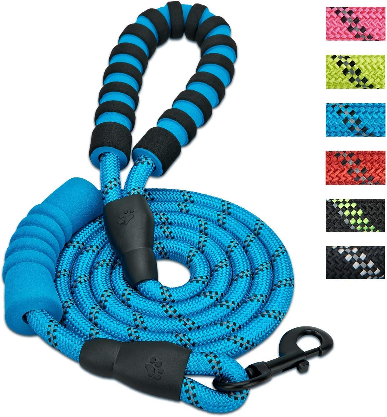 JumpTec Führleine 8 M Lila - Gepolsterte Longierleine Mit Karabiner Für Pferde