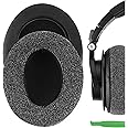 Geekria Comfort Linen Replacement Ear Pads for Audio-Technica ATH-M50XBT ATH-M50xBT2 ATH-M50X ATH-M60X M40X M30X M20X M10X ATH-ANC9 Headphones Ear Cushions, Ear Cups Cover Repair Parts (Dark Grey)