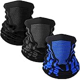 Bencailor 3 Pack Winter Neck Gaiter Windproof Neck Warmer Breathable Face Mask for Men Ski Motorcycle Cycling Running Outdoor