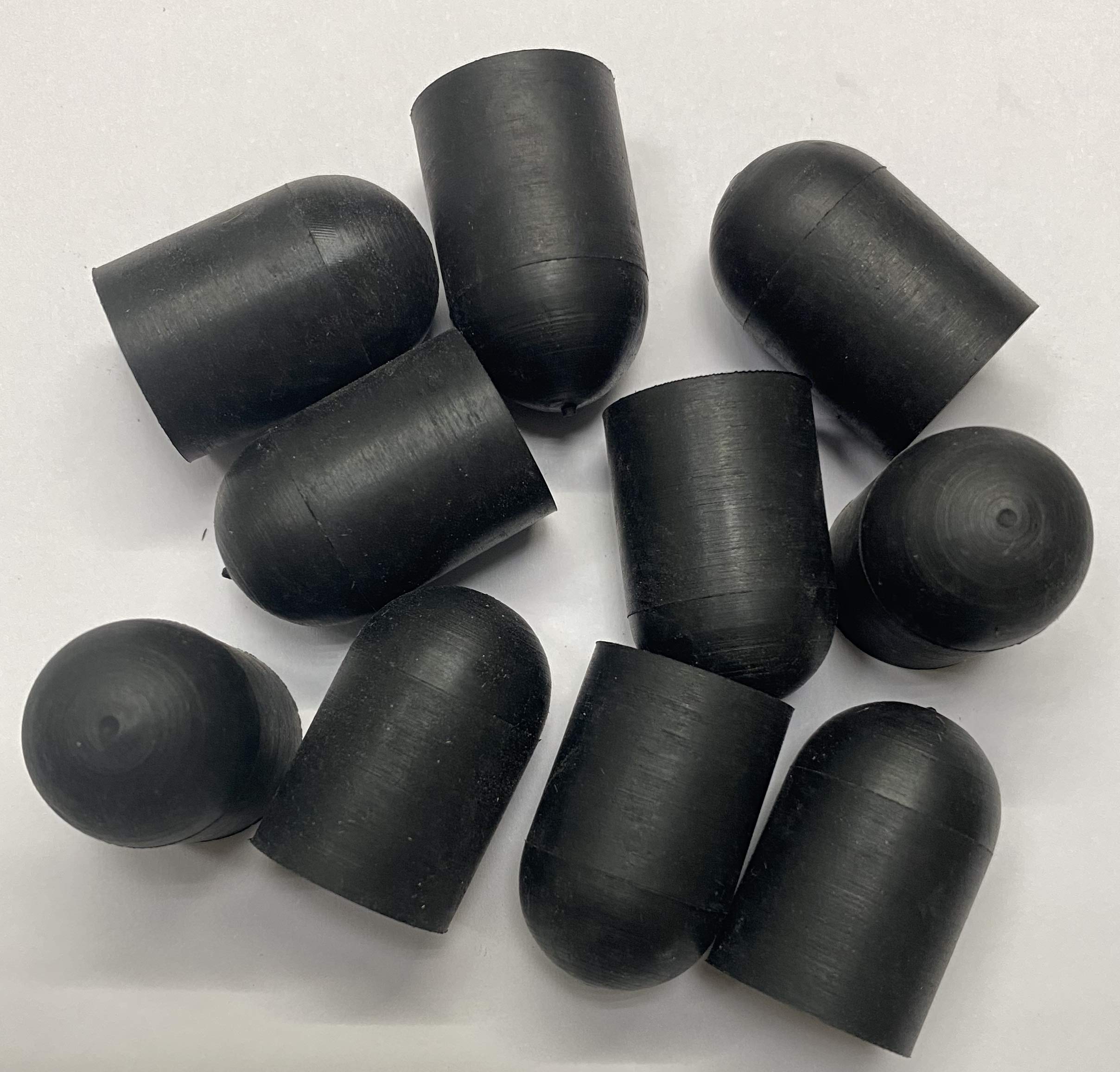 dexierp Protection Force Round Cap for 19/32" 15mm OD (Pack of 20) Pipe Post Tube End Cover M15 Screw Thread Protectors Elastic Rubber