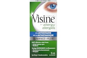 Visine Antihistamine Advance Allergy Eye Drops, 15 ml