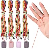 HNYYZL Yoyo String,30 Professional Polyester yo yo Strings Replacement | 10 color Rainbow Color,yoyo strings for responsive or unresponsive and 4 pcs finger brace