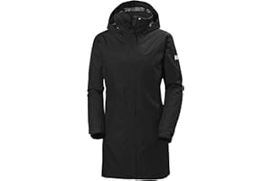 Helly-Hansen Womens Aden Insulated Waterproof Windproof Breathable Long Length Packable Hood Rain Coat Jacket