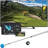 PHIGOLF Home Golf Game Simulator: Enjoy Interactive Golf with Motion Sensor & Swing Stick for Indoor & Outdoor Fun – 38,000+ Courses Worldwide, Compatible with Android, iOS, App & E6 Connect