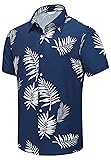SheLucki Mens Hawaiian Shirts Short Sleeve Casual