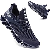 Vooncosir Men's Fashion Sneakers Breathable Mesh Running Shoes Blade Non Slip Soft Sole Casual Athletic Walking Shoes