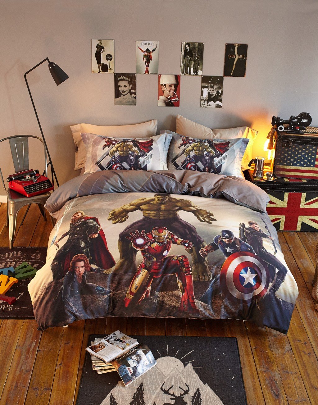 marvel bed sheets queen size