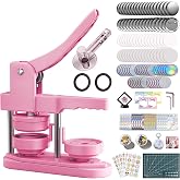 Freeingbag 58mm Button Maker Machine Kit, Installation-Free Button Pin Maker &amp; Pin Maker Machine with 100 Sets Supplies, Circle Cutter &amp; Bonus DIY Accessories for Badges, Crafts &amp; School Projects