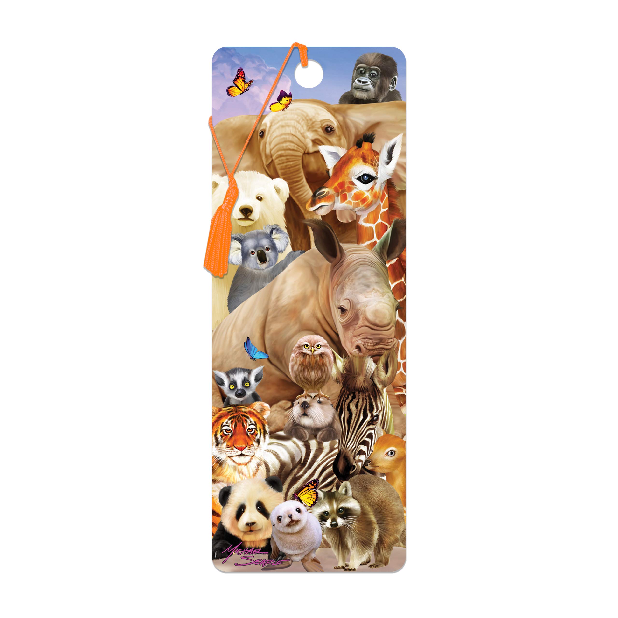 3D LiveLife Bookmark - Wild Smile from Deluxebase. Cute Lenticular Safari Page Marker. Animal Themed Accessories for Book Lovers. Small Gifts for Men, Women, Writers and Teachers. โ image 1
