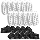 Rellaty Official Cat Water Fountain Filters Replacement & Pre-Filter Sponges for 3.2L/108oz Automatic Pet Fountain Dog Water Fountain (12 Carbon Filter and 12 sponges)