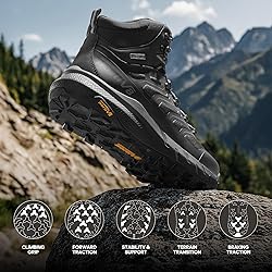 NORTIV 8 Men's Lightweight Hiking Boots Waterproof