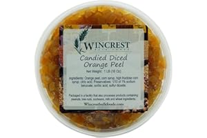 WINCREST BULK FOODS Candied Fruit - 1 Lb Tub (Diced Orange Peel)