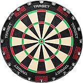 Target Darts TOR Dartboard, Steel Tip Dart Board | Competition Standard Steel Tip Dartboards with Fixing Kit, Modern Rotational Number Ring, Premium Madagascan Sisal, Stainless Steel Thin Wire System