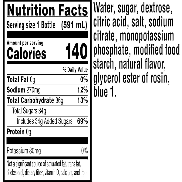 GATORADE THRIST QUENCHER, FROST GLACIER FREEZE SPORTS DRINKS, 20 FL OZ BOTTLES, 8 PACK