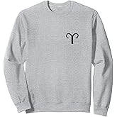 Zodiac Sign Aries (Vintage Black) Aries Sweatshirt
