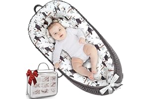 JOCUTE Baby Lounger - Baby Lounger for Newborn 0-24 Months, Ultra Newborn Babies Essentials Gifts, Baby Snuggle Nest Me Baby Lounger, Lightweight Infant Baby Lounger Cover- Baby Panda