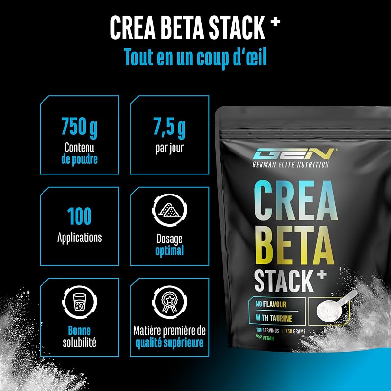 Creatin Beta Alanin Stack - Poudre 750 g
