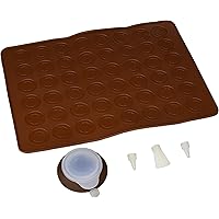 Longzang 48-Capacity Macarons Mat and Decorating Flower Tools