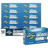 Wild Planet Wild White Anchovies in Water with Sea Salt, 4.4oz Can, 12 Pack | Sustainably Caught Wild White Anchovies. Non-GMO, Gluten Free, Kosher, Dairy Free