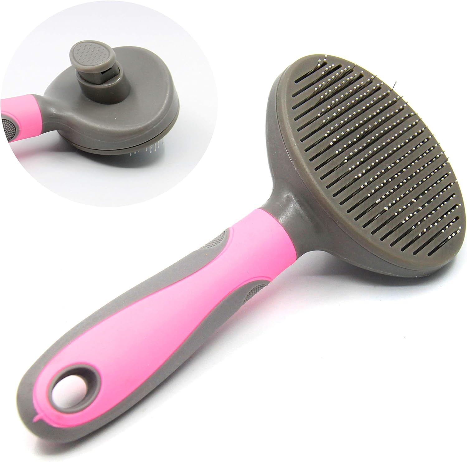 YAVO-EU Pet Hair Comb Dog Grooming Remover Pet Undercoat Rake, Professional Comb Tool Kit Pet Hair Stripping Tool Dogs and Cats (pink)