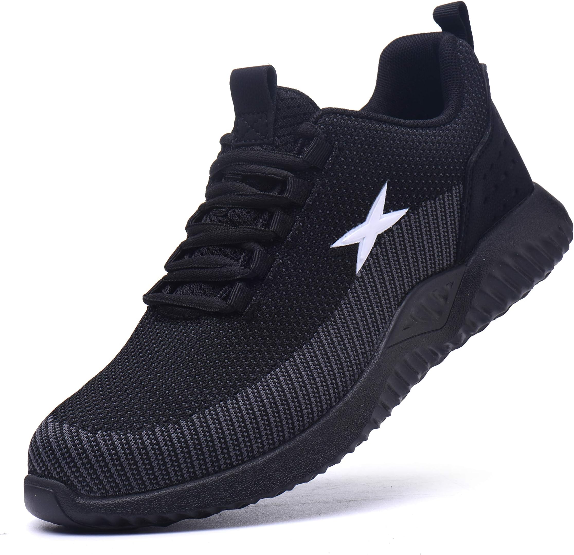 Safety Shoes Steel Toe Trainers Lightweight Work Shoes Non Slip Work Sneakers for Men Women