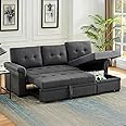 Lilola Home Lucca Sectional Sleeper - Versatile Sleeper Couch & Sofa Bed with Storage - Comfortable with Storage, Small Sofa counch