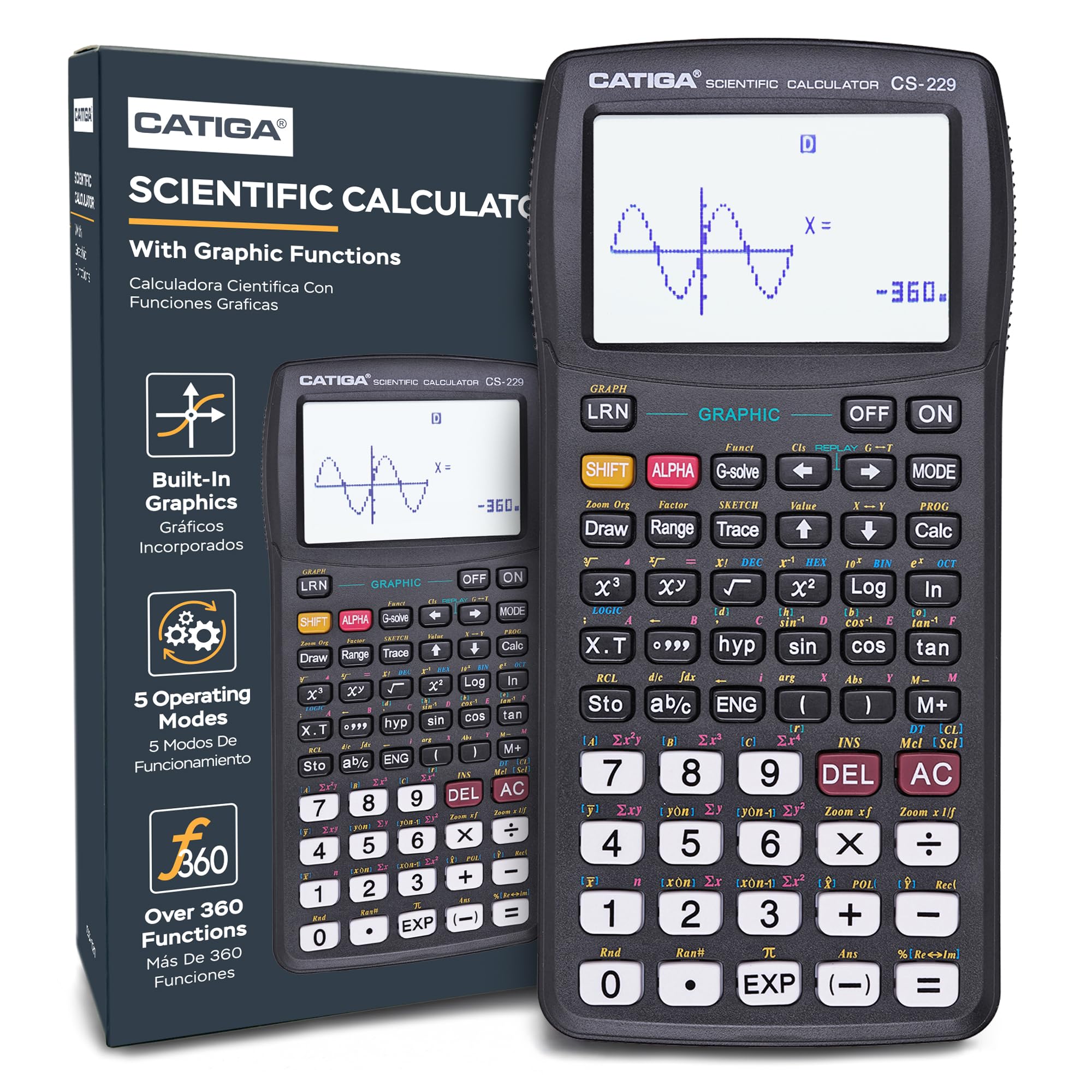 Mua Scientific Calculator with Graphic Functions - Multiple Modes with ...