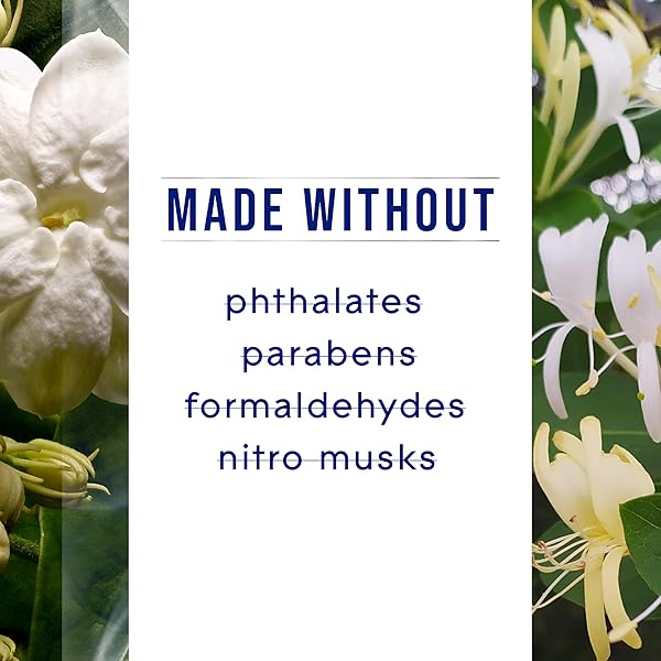 GLADE PLUGINS REFILLS AIR FRESHENER, JASMINE & HONEYSUCKLE, SCENTED AND ESSENTIAL OILS FOR HOME AND BATHROOM, 0.67 FL OZ, 5 COUNT
