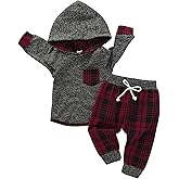 Toddler Baby Boy Clothes Infant Newborn Boy Outfit Long Sleeve Hoodie Sweatshirt Pants Fall Winter Clothes Set