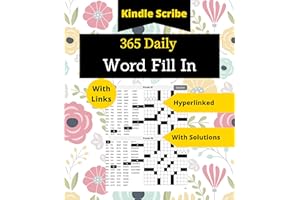 365 Daily Word Fill In : An Interactive Hyperlinked Everyday Puzzle Book (Kindle Scribe Only)