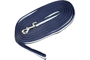 8m / 26.2ft Extra Long Lunge Line for Horses, Dog Recall/Obedience Line & Horse Training Lunging Rope with Swivel Bolt Snap f