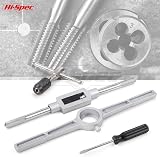 Hi-Spec 39pc Imperial SAE & Metric Tap & Die Set with Wrenches & Gauge view 5