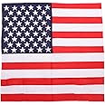 Motique Accessories Extra Large American Flag Bandana 27x27