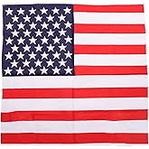 Motique Accessories Extra Large American Flag Bandana 27x27
