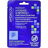 Andalou Naturals Deep Hydration Instant Hydrate & Refresh Sheet Mask, 6 OZ