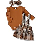 Newborn Infant Baby Girl Dress Clothes Winter Outfits Top Romper Overalls Dresses Suspender Skirt Set for Girls