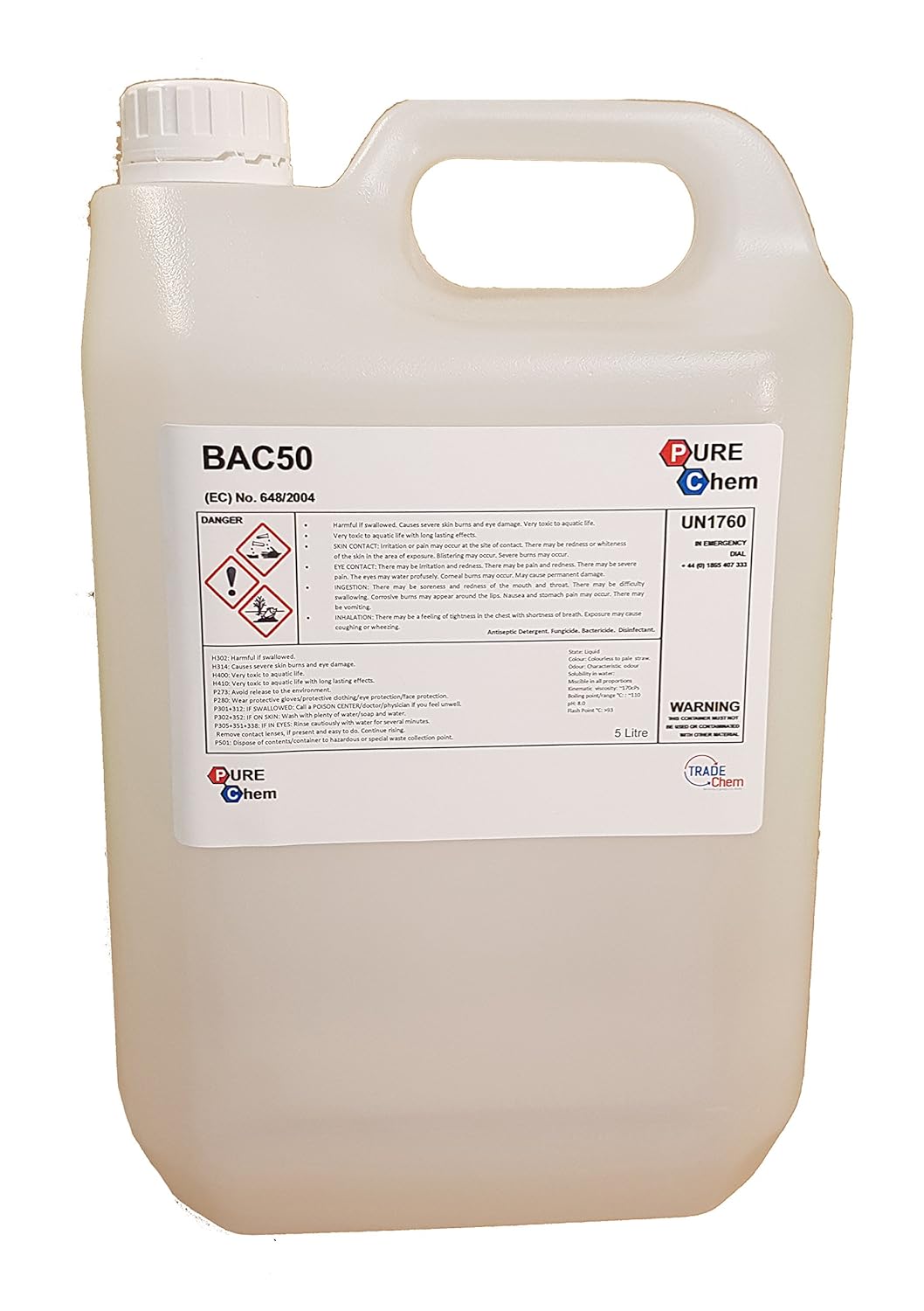 Benzalkonium Chloride Algaecide BAC50 Bactericide and Fungicide