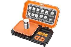 AccuWeight 257 Digital Pocket Scale, 300gx0.01g Precision Gram Scale for Food Ounces and Grams, Small Portable Jewelry Scale with Counting Function, Mini Coin Scale for Food and Coffee