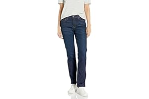 Amazon Essentials Women's Mid Rise Slim Straight Jean - Discontinued Colors