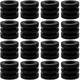 Kisangel 16pcs Rubber Foosball Bumpers, Foosball Table Bushings Replacement, Football Gasket Table for Washer Pads